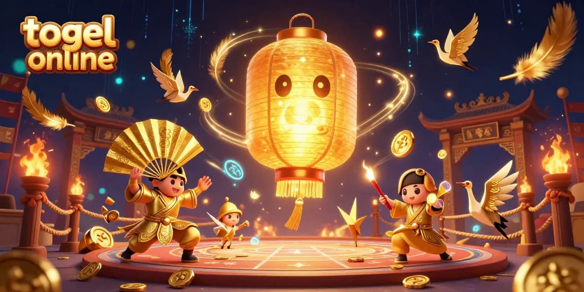 Bermain di togel online dengan suasana kasino magis penuh simbol keberuntungan dan elemen menarik.