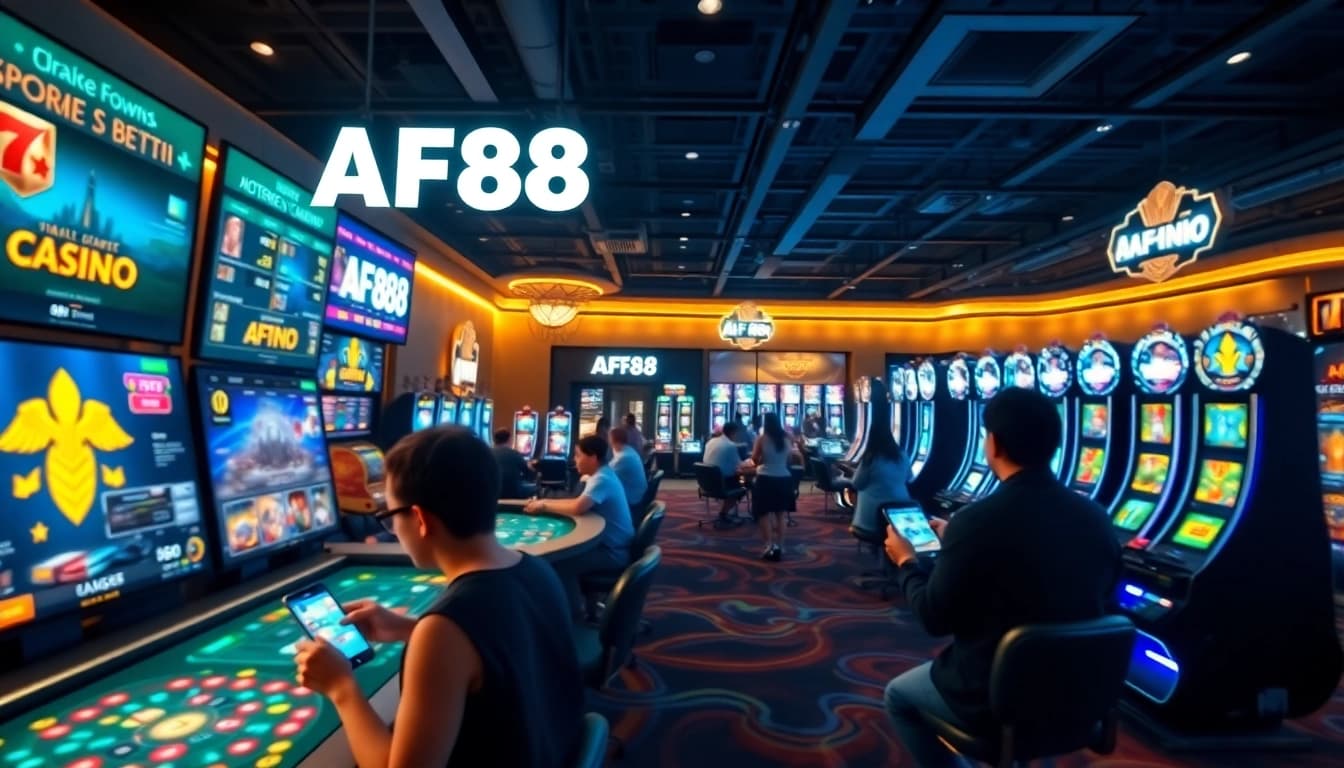 Engaging online community at AF88 showcasing sports and casino games.