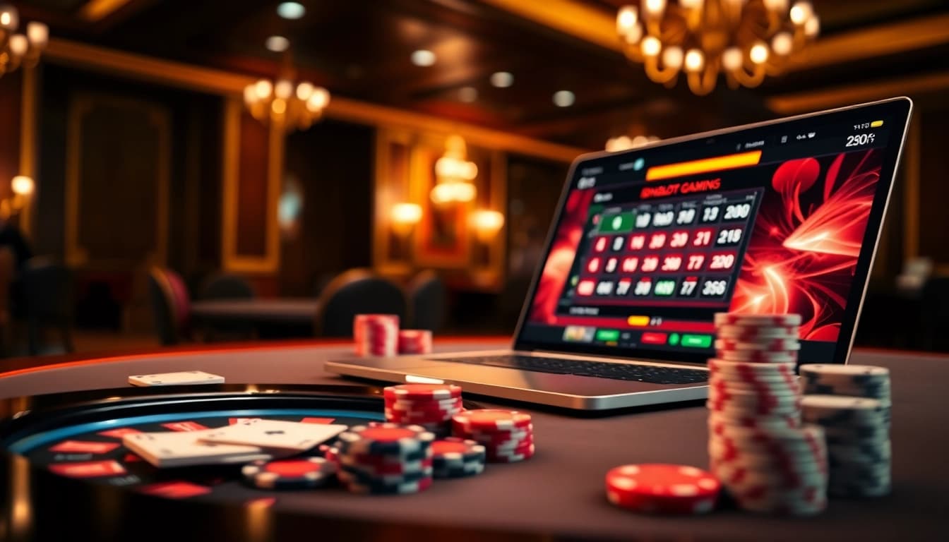 Experience the thrill of winning with idnslot on an elegant casino gaming interface.