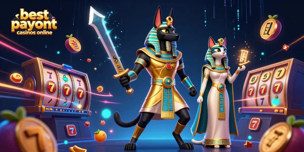 Experience the thrill at best payout casinos online with high RTP slots and vibrant scenes.