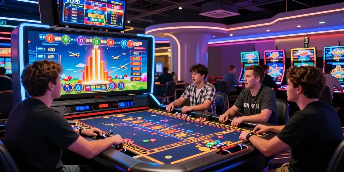 Engaging players enjoying the aviator crash game experience in a vibrant casino setting.