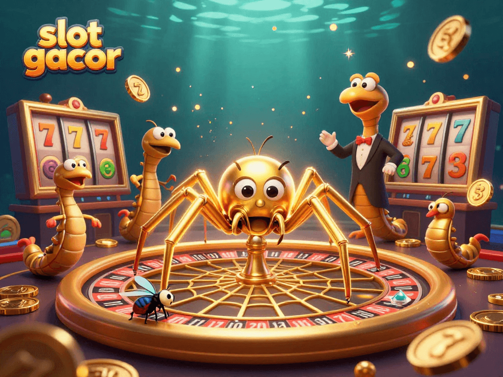 Experience thrilling gameplay with slot gacor in this vibrant 3D casino illustration.
