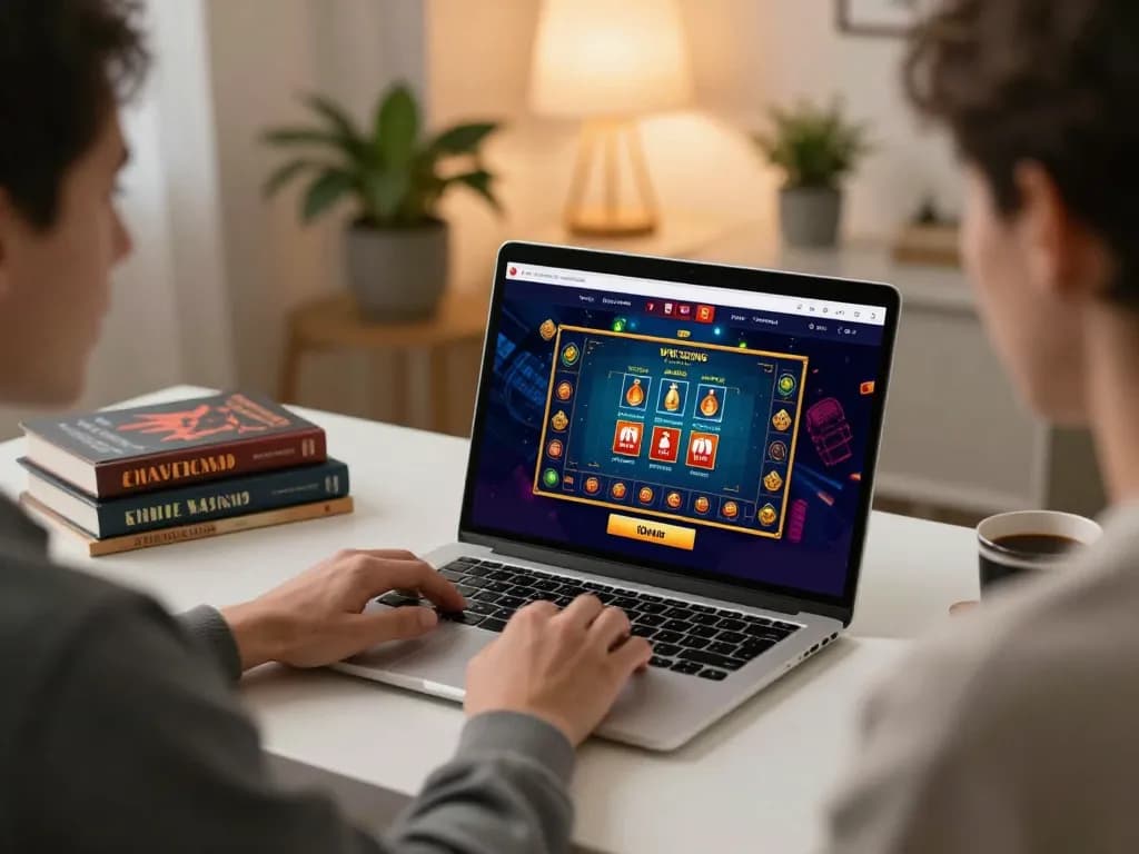 Join the thrill of online gaming at dh88vip with a winning hand in a cozy home setup.
