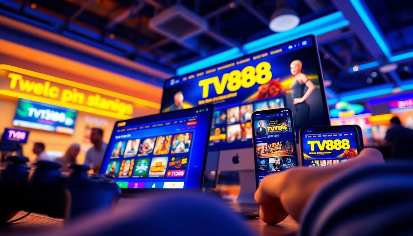 TV88 online gaming platform interface showcasing user-friendly design and secure transactions.