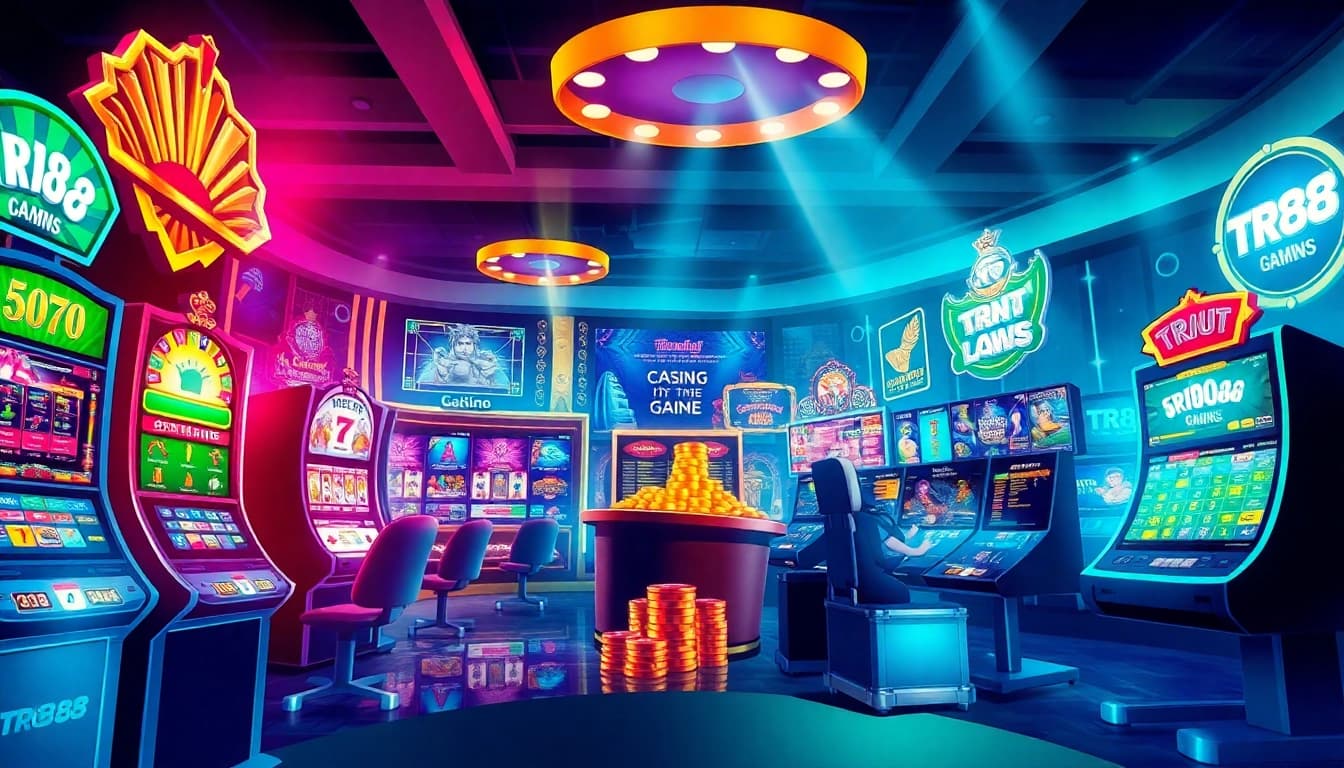 Experience the excitement of online gaming with TR88's vibrant games and user-friendly interface.