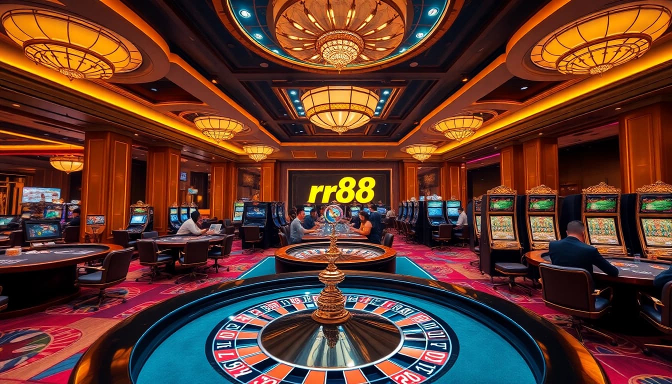 Experience exciting gaming at rr88 with vibrant casino tables and thrilling action.