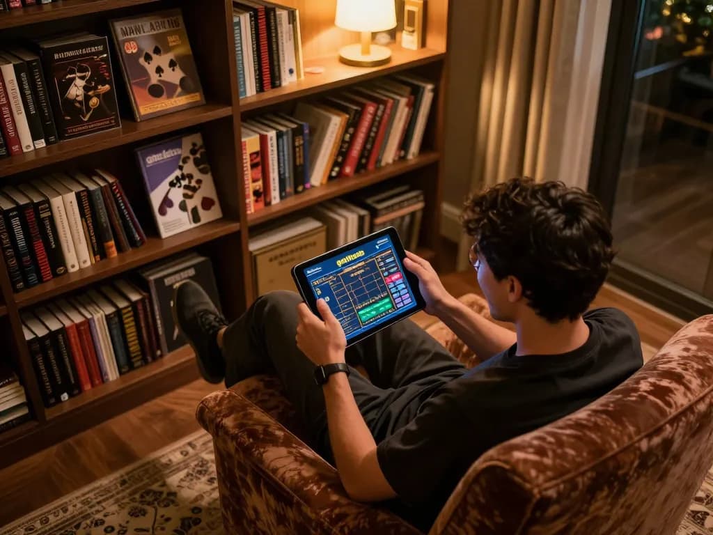 Engaging gameplay on gtatoto showcased on a tablet with a cozy home atmosphere.