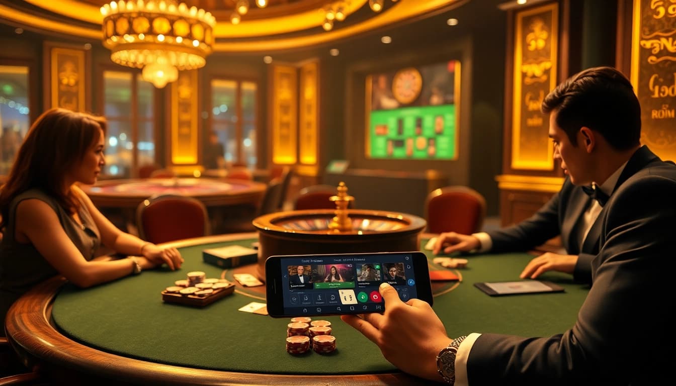 Experience the excitement of online gambling at trang chủ rr88 with vibrant casino tables and thrilling games.