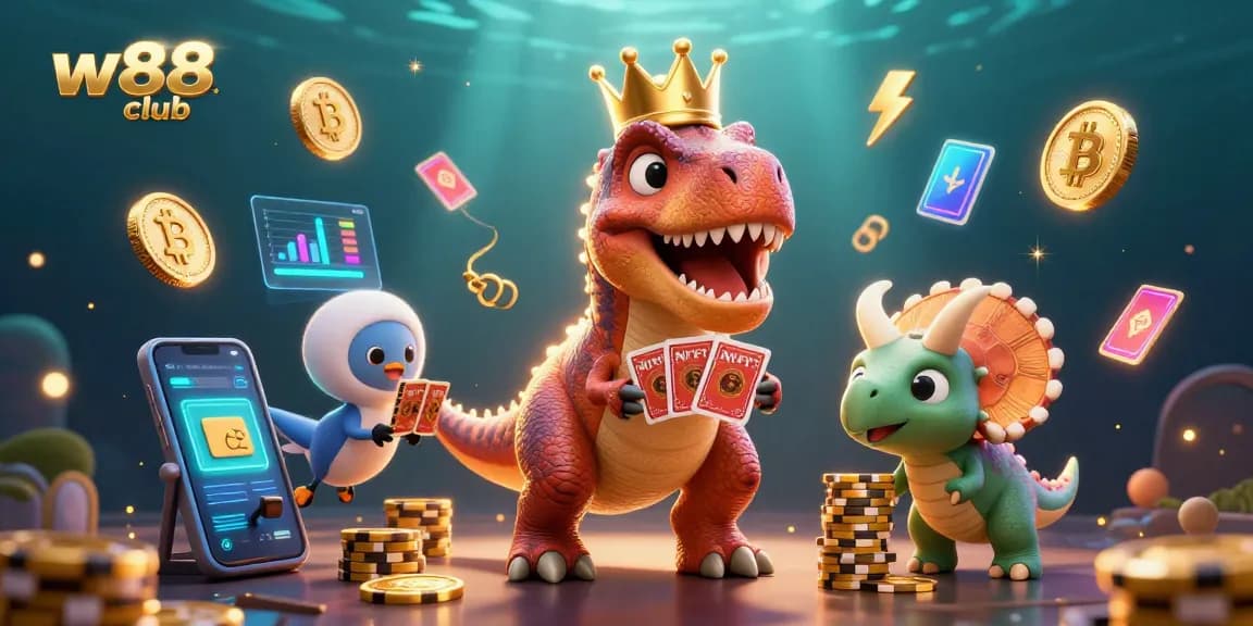 Trải nghiệm cá cược tại w88 club với hình ảnh vui nhộn và hấp dẫn trong casino.