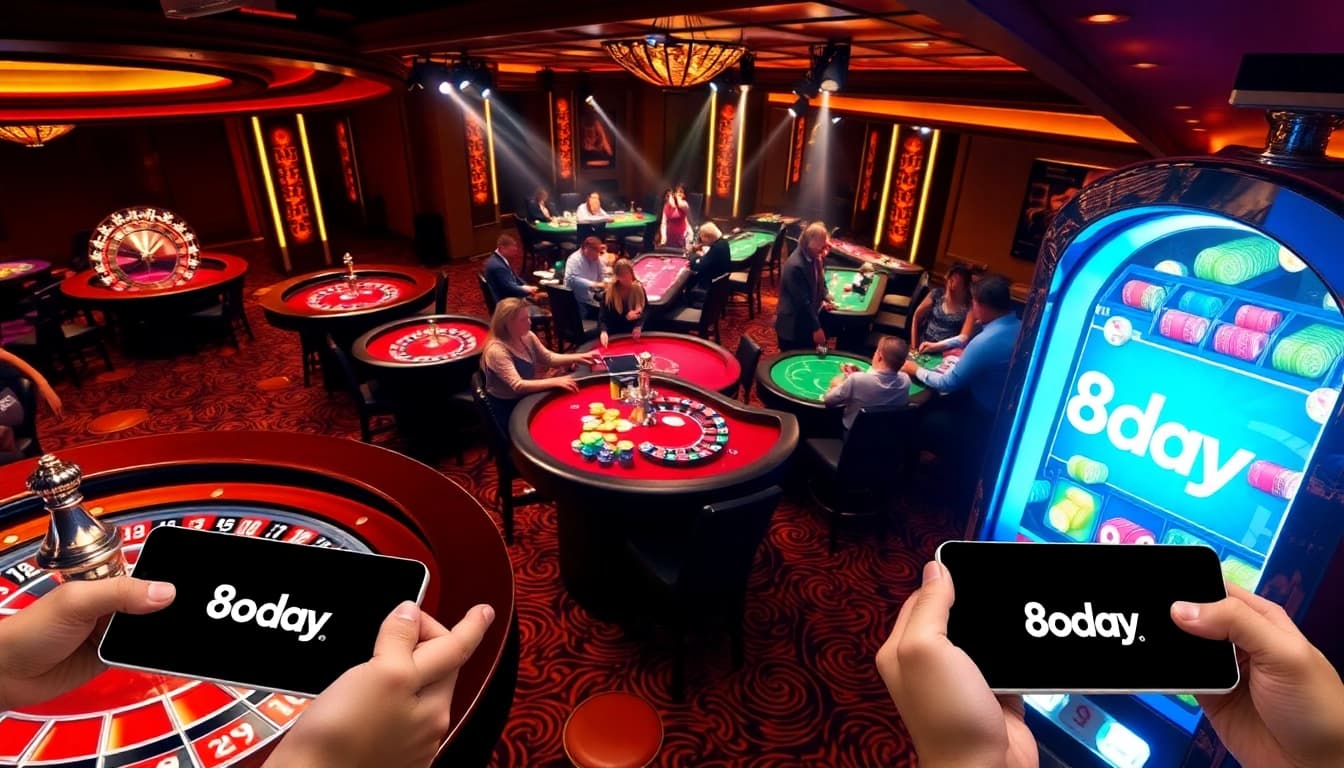 Experience the thrill of winning at 8day casino with vibrant games and professional ambiance.