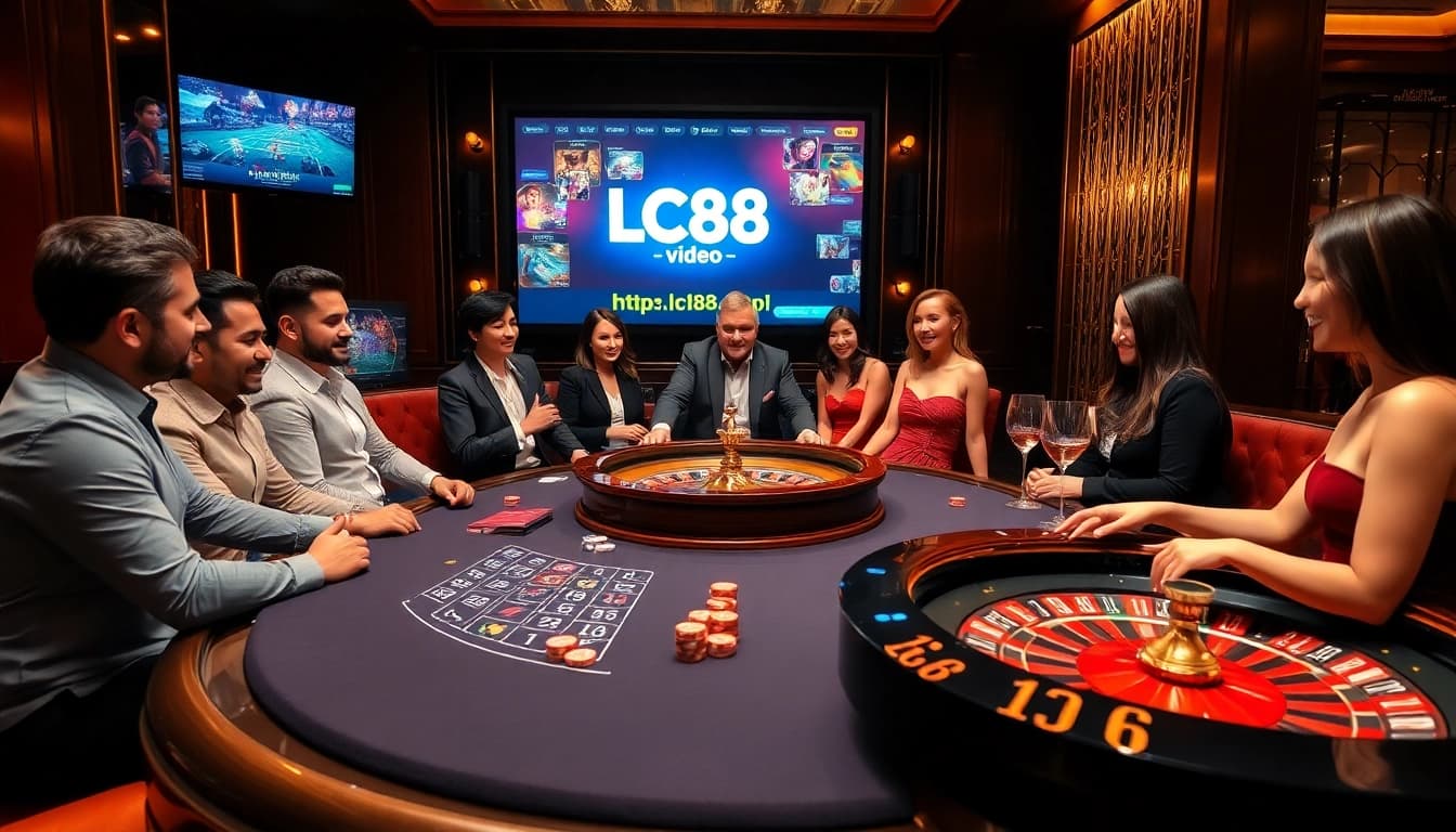 Experience the excitement of online gaming with https://lc88.video/ in a luxurious casino setting.