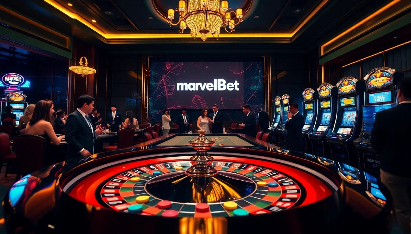 High-stakes roulette action at https://marvelbet.site/, featuring vibrant chips and sophisticated players.