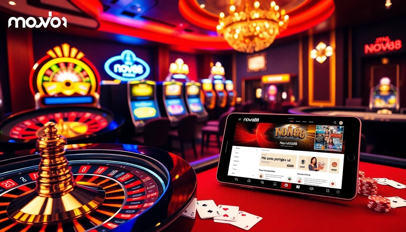 Experience excitement at nova88 with luxurious casino elements and vibrant betting activities.