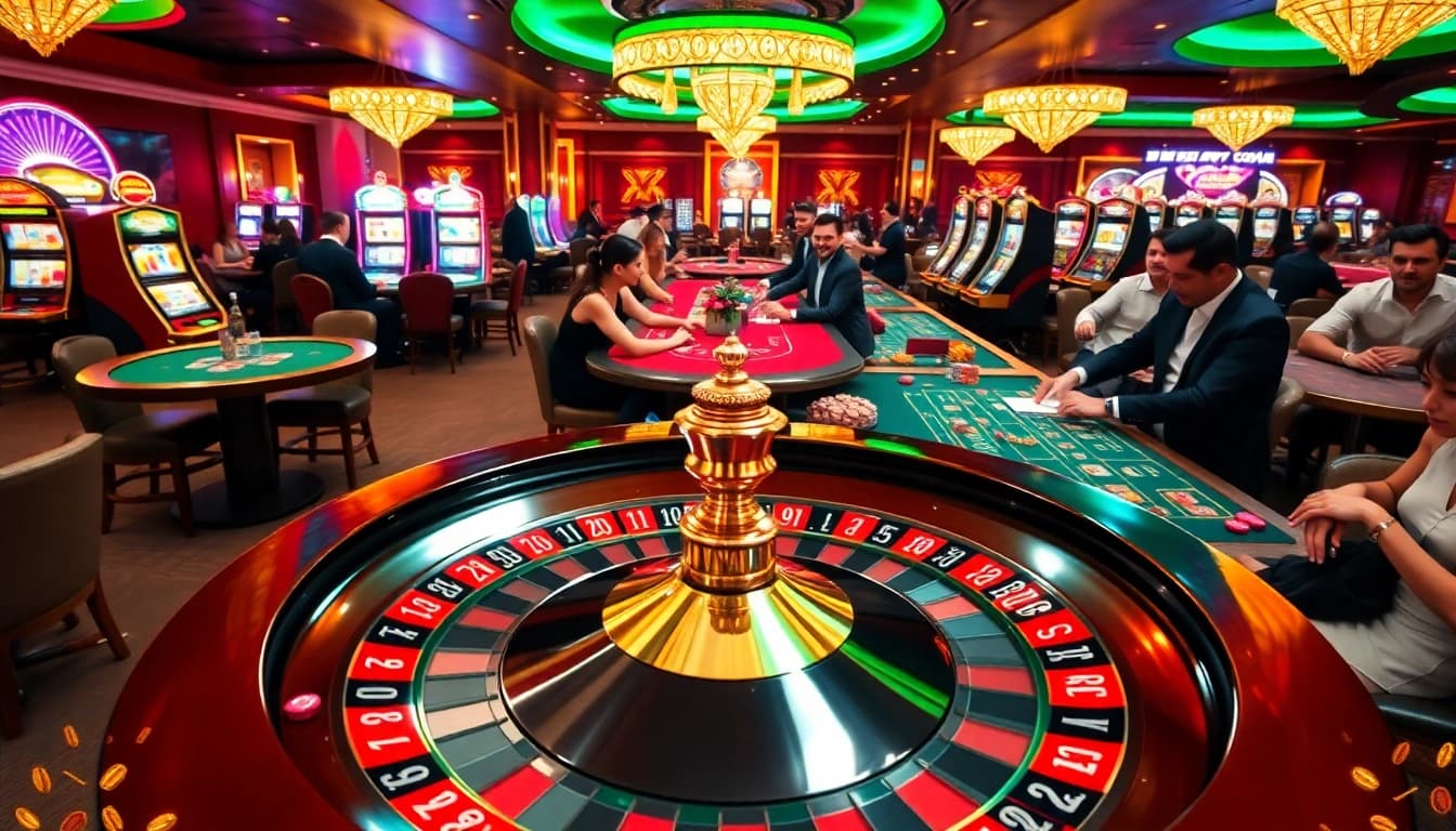 Players enjoy an exciting table game experience at GG88 casino.