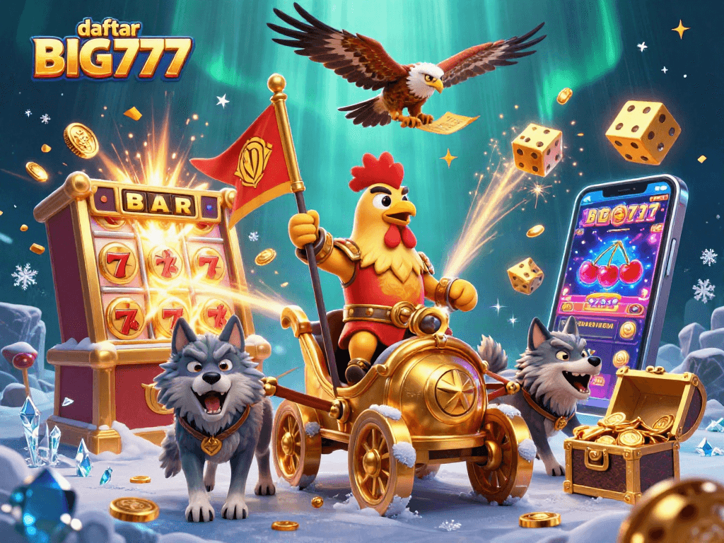 Engage with incredible slots at daftar BIG777 featuring captivating 3D characters and casino elements.