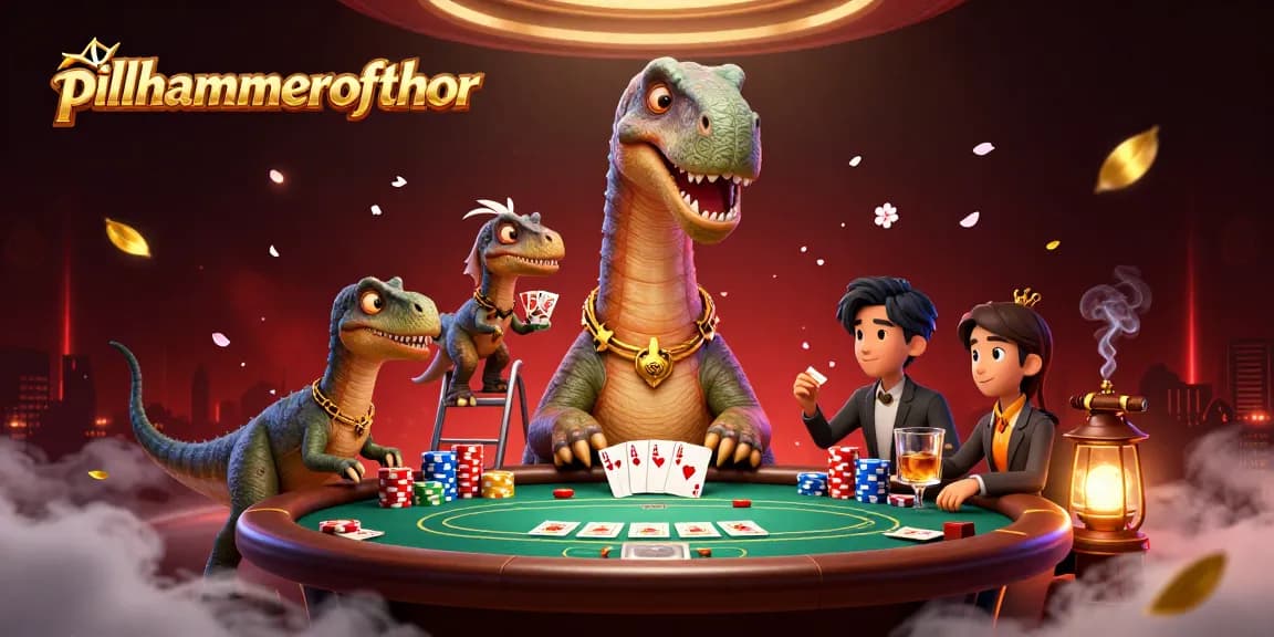 Menangkan permainan dengan Pillhammerofthor saat berhadapan dengan kartu poker di kasino virtual