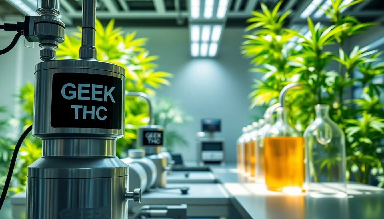 GEEK THC showcasing advanced lab techniques for cannabis extraction.