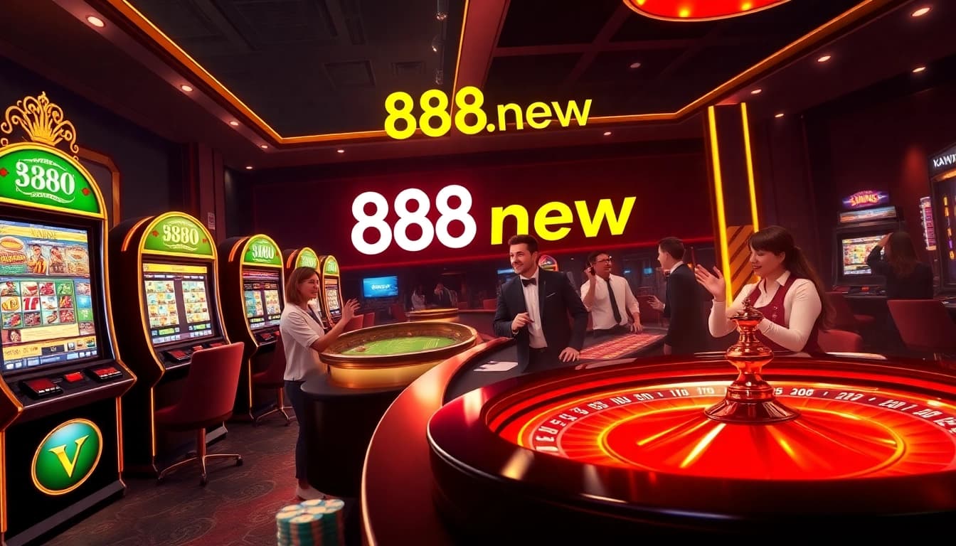 Experience the excitement of gambling at 888new's vibrant casino with engaging slot machines and tables.