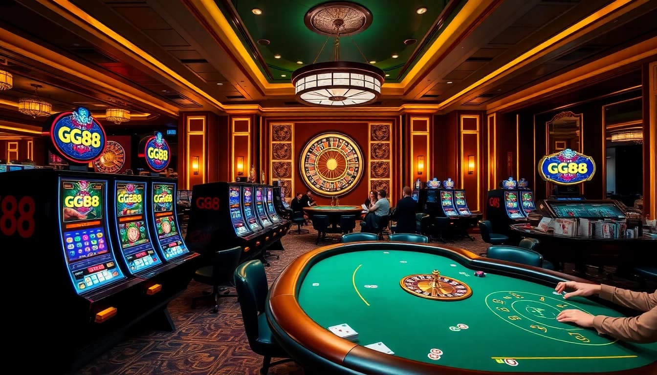 Experience the thrill of winning at GG88 with luxurious casino games and vibrant slot machines.