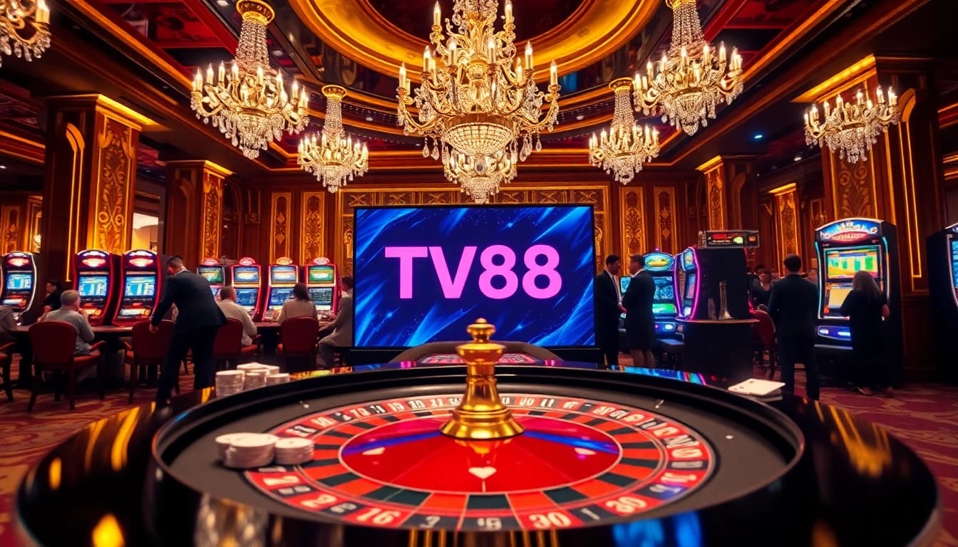 Experience the thrill of winning at TV88 with a vibrant casino atmosphere filled with excitement.