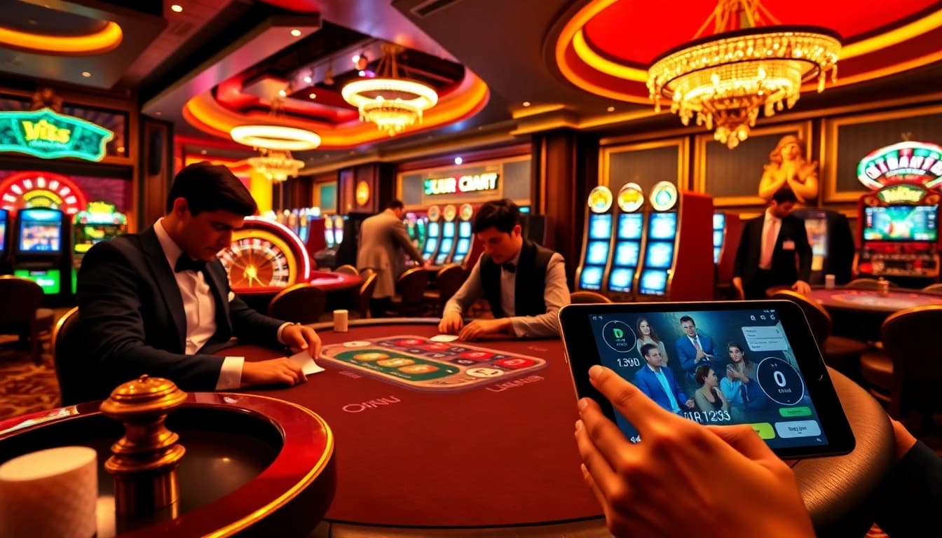 Experience the excitement of https://urr88.com/ with vibrant casino visuals of poker, roulette, and slot machines.