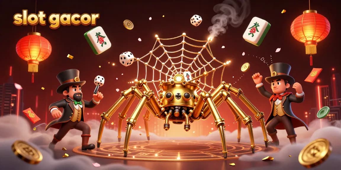 Spin to win with slot gacor's vibrant steampunk-themed 3D scene packed with action and winning elements.