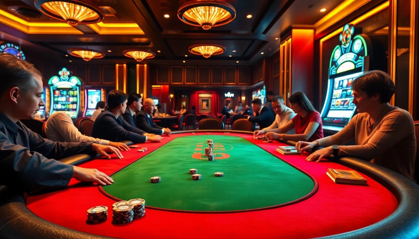 Experience the thrill of gaming at PH222, showcasing exciting poker gameplay and vibrant casino atmosphere.