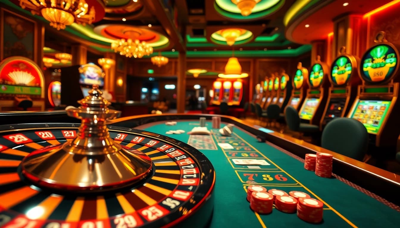 Experience the thrill of F168 with vibrant casino games, including roulette, poker, and slots.