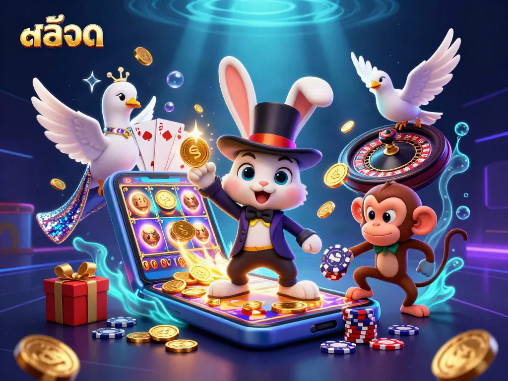 เล่นสล็อตออนไลน์ในภาพประกอบ 3 มิติที่มีความน่าตื่นเต้น เสน่ห์และบรรยากาศคาสิโน