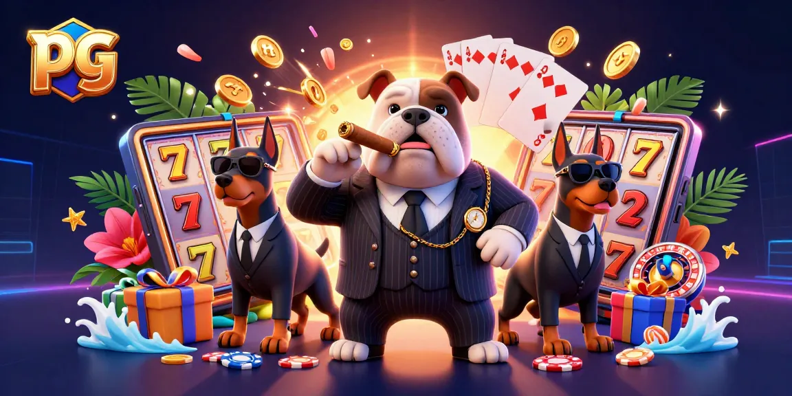Spin the reels with pg in this vibrant 3D illustration of a mafia-themed casino scene.