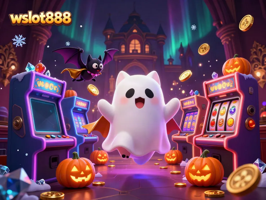 Permainan slot gacor bersama wslot888, kucing hantu, dan kelelawar vampire di kasino angker.