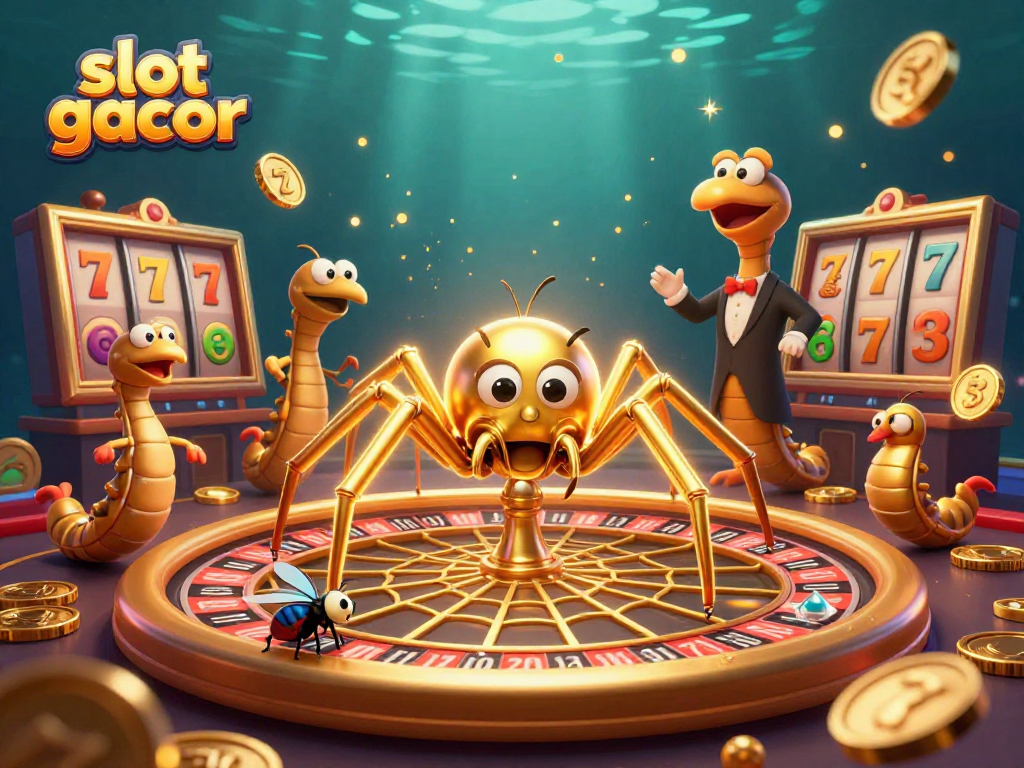 Experience thrilling gameplay with slot gacor in this vibrant 3D casino illustration.