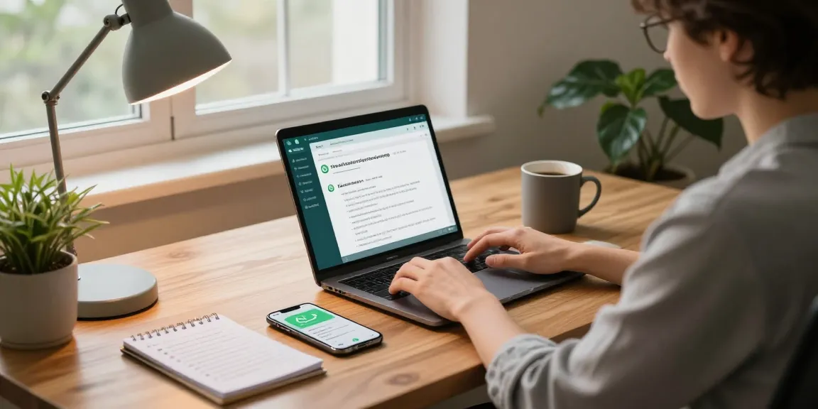 Optimizing WhatsApp電腦版 performance in a modern home office setup.