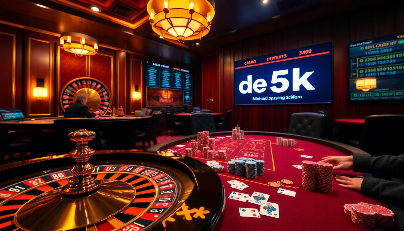 Experience thrilling gaming moments with depo 5k deposit at a luxurious casino.
