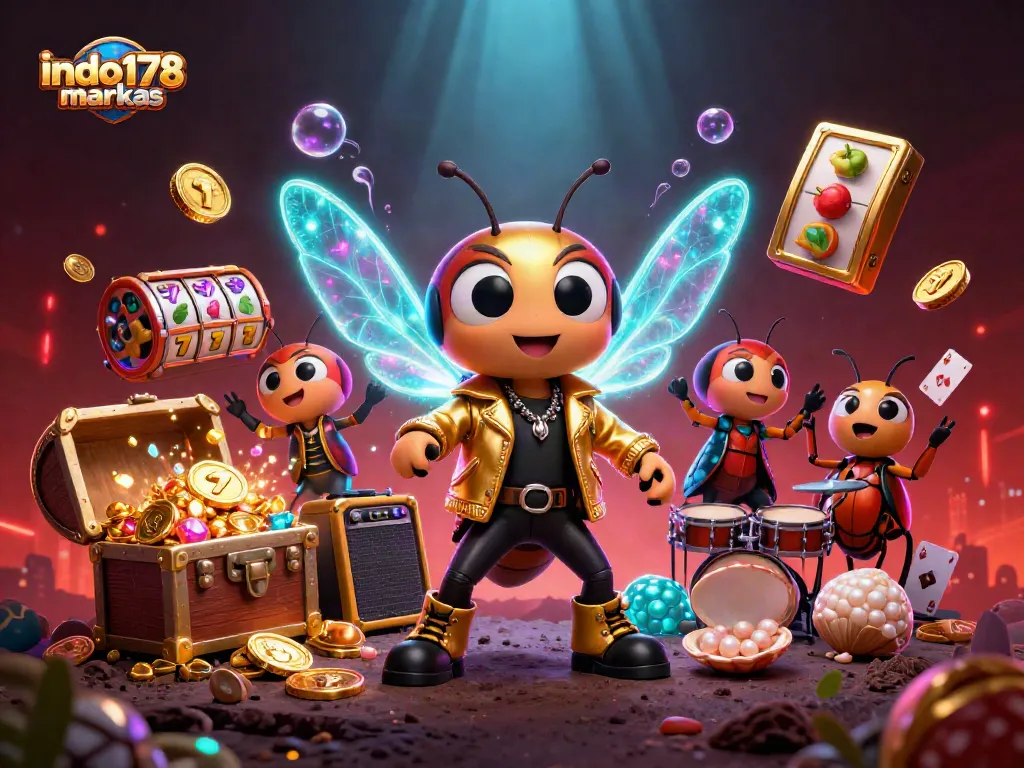 Experience the excitement of indo178markas with vibrant characters and dynamic casino elements.