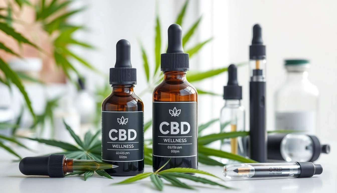 Högkvalitativ CBD-olja, hampsextrakt och vape-enhet i en naturlig wellnessmiljö som betonar renhet och säkerhet.