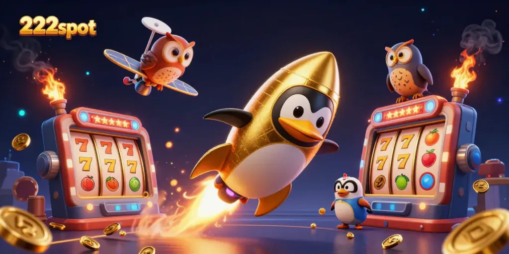 Menggenggam peluang, penguin emas 222slot meluncur menuju stasiun kasino sembari menyebarkan koin.