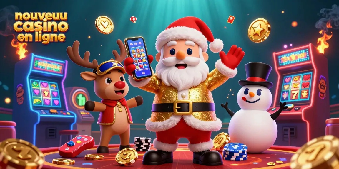 Visitez le nouveau casino en ligne avec des personnages festifs jouant aux machines à sous.