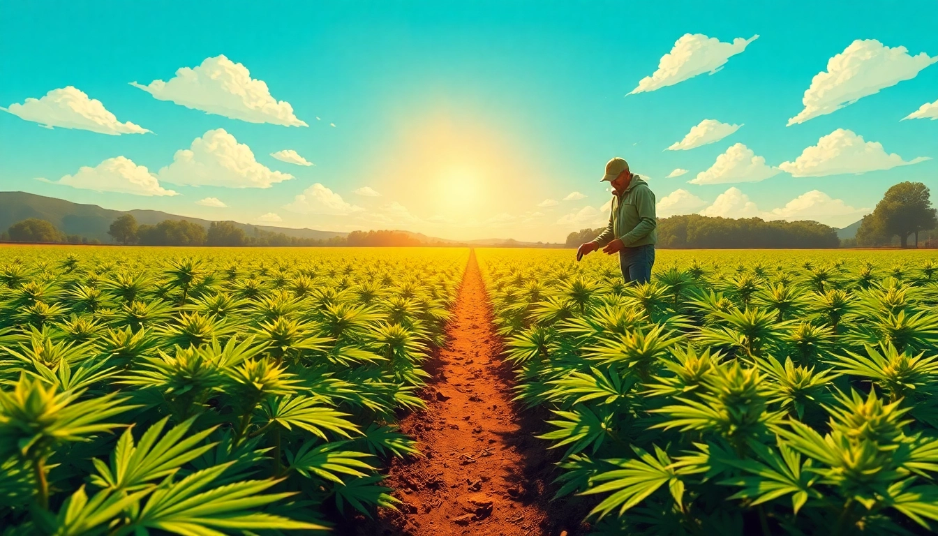 Discover the vibrant cannabis farm showcasing GEEK THC's commitment to quality and sustainability.