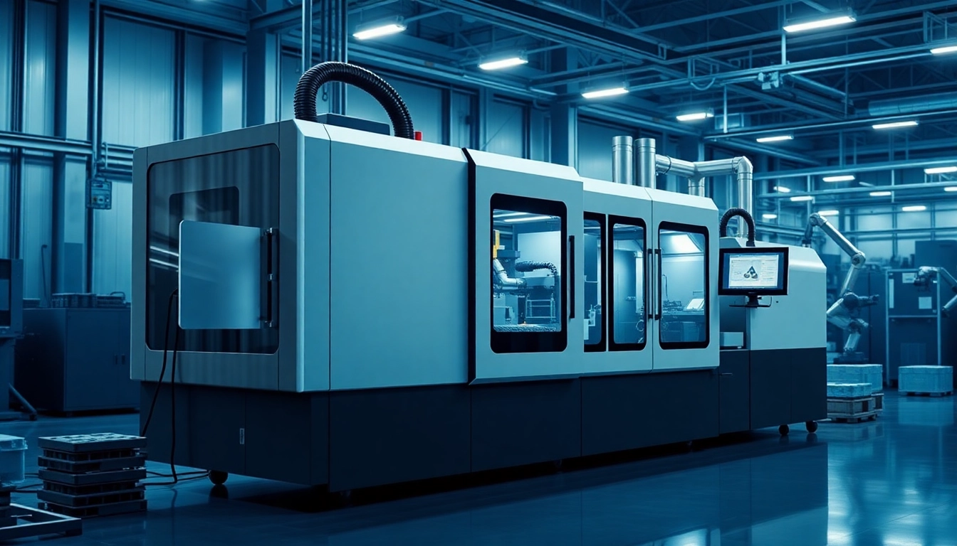 Advanced electric injection molding machine showcasing precision and innovation in manufacturing.