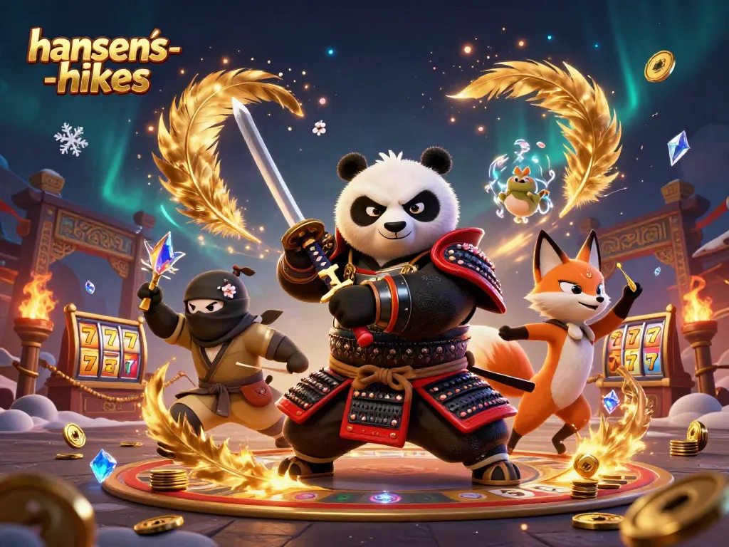Menggunakan slot dan taruhan, hansens-hikes menghadirkan samurai panda yang agresif dan ninja rubah dalam aksi