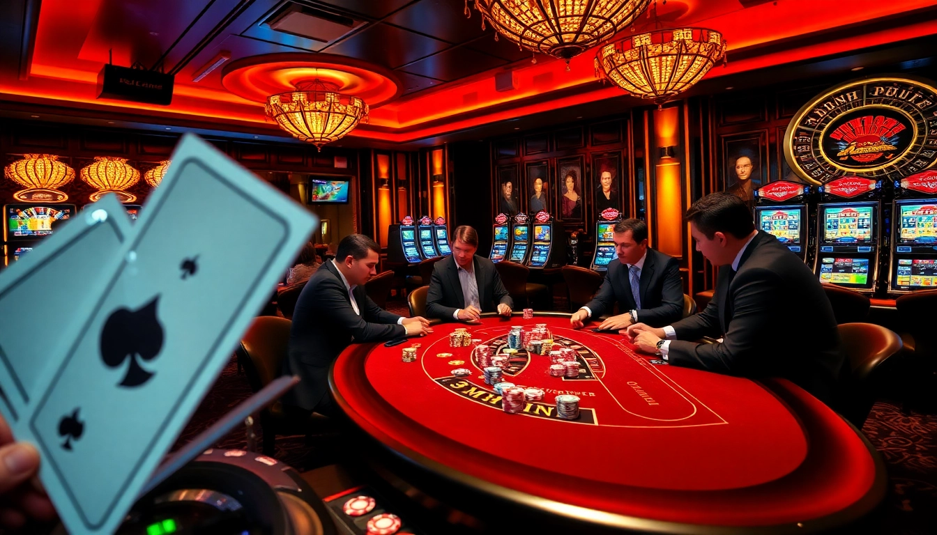 Engage in the excitement at the top club casino, featuring vibrant table games and luxury elements.