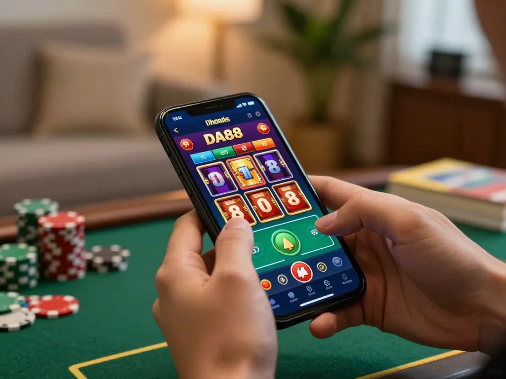 Engaging players using da88 mobile casino app for dynamic gaming experience at home.