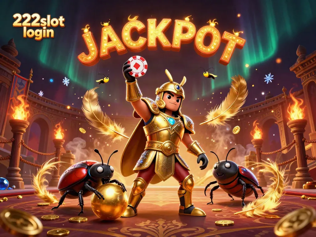 Menggenggam chip poker, 222slot login ditampilkan dalam ilustrasi kasino yang menarik dan meriah.