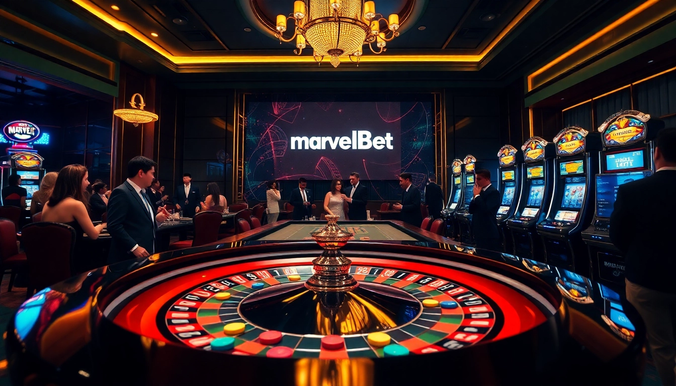 High-stakes roulette action at https://marvelbet.site/, featuring vibrant chips and sophisticated players.