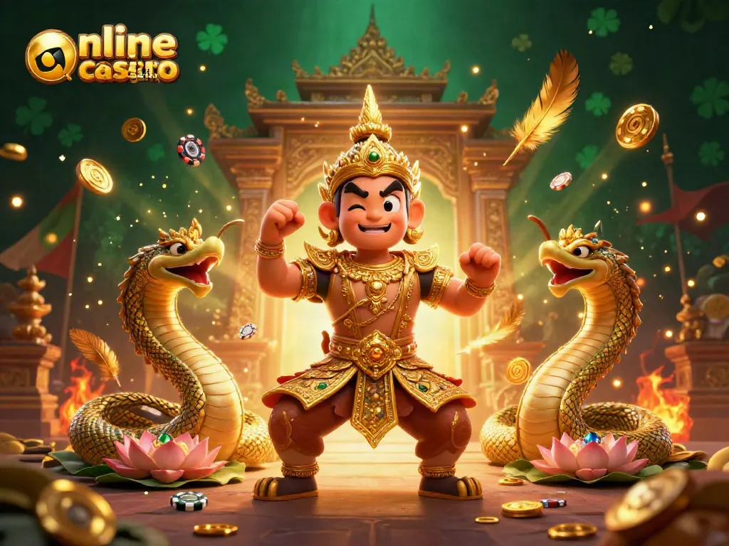 Experience the thrill of online casino Australia with animated characters and immersive gaming elements.