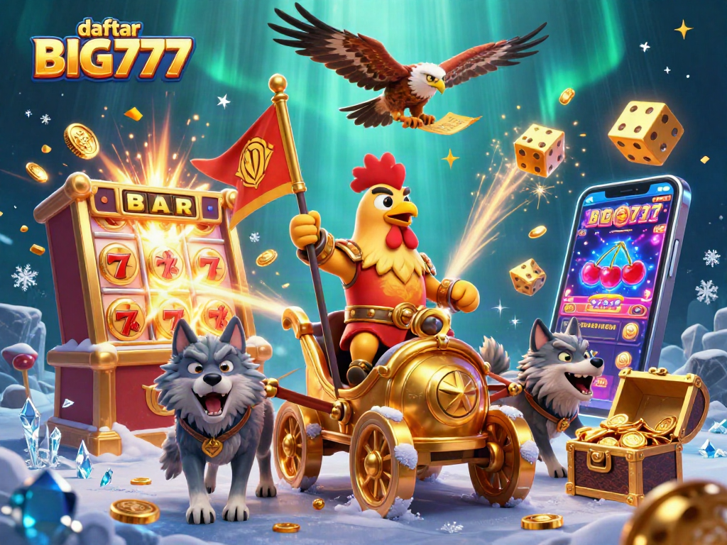 Engage with incredible slots at daftar BIG777 featuring captivating 3D characters and casino elements.