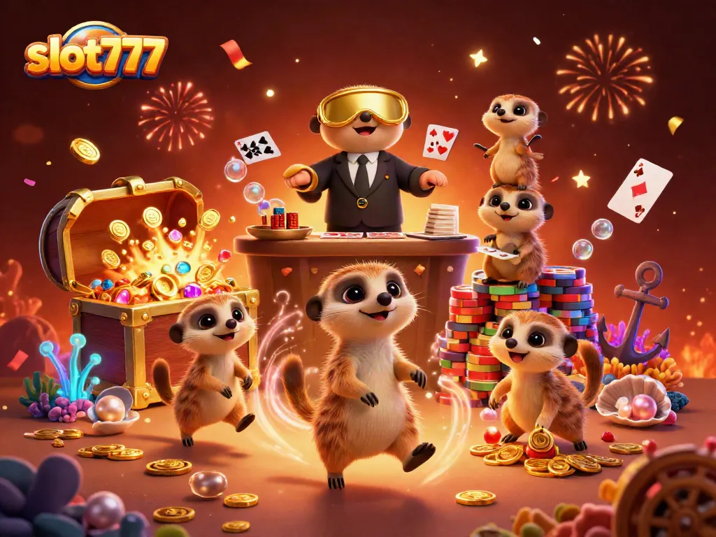 Memenangkan jackpot slot777 dengan kasino yang dikelola koloni meerkat yang ceria.