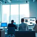 Responsive web design NYC team collaborating in a modern office environment